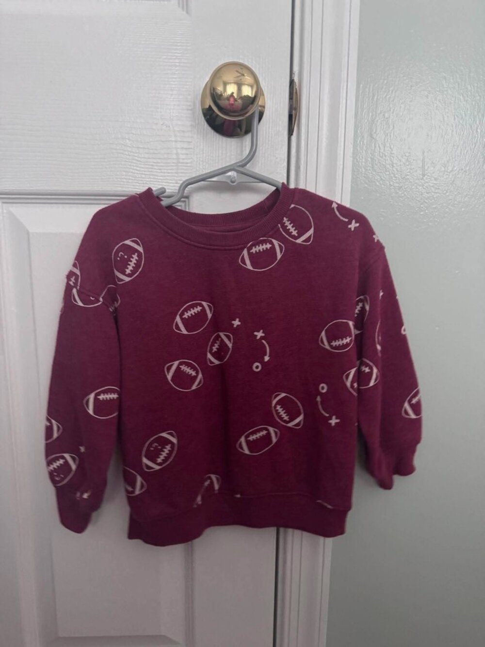 Toddler Football Print Sweatshirt